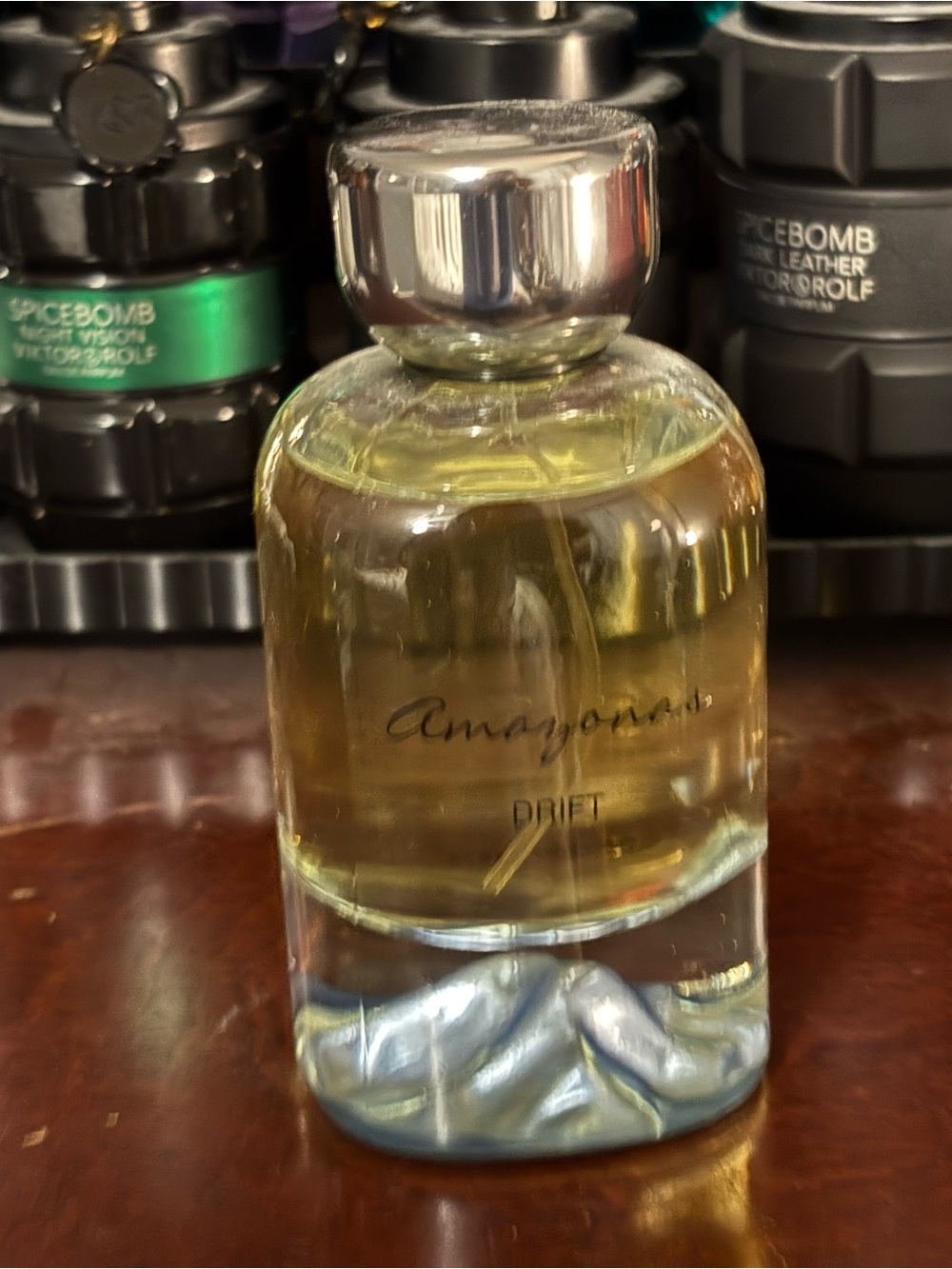 Amazon Drift Eau de Parfum - Gold Liquid with Silver Cap